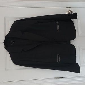 41 Hawthorn Corinth Wool Elbow Patch Blazer - Black - size XL